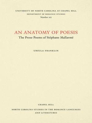 cover image of An Anatomy of Poesis